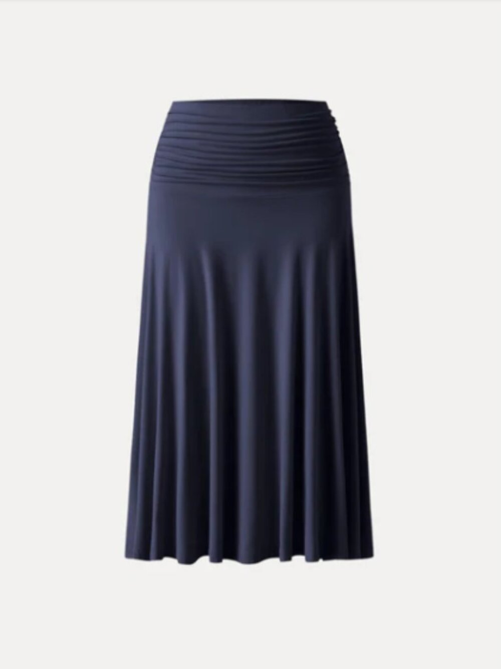 OGL Eco-SkinKiss Navy A-Line Midi Skirt